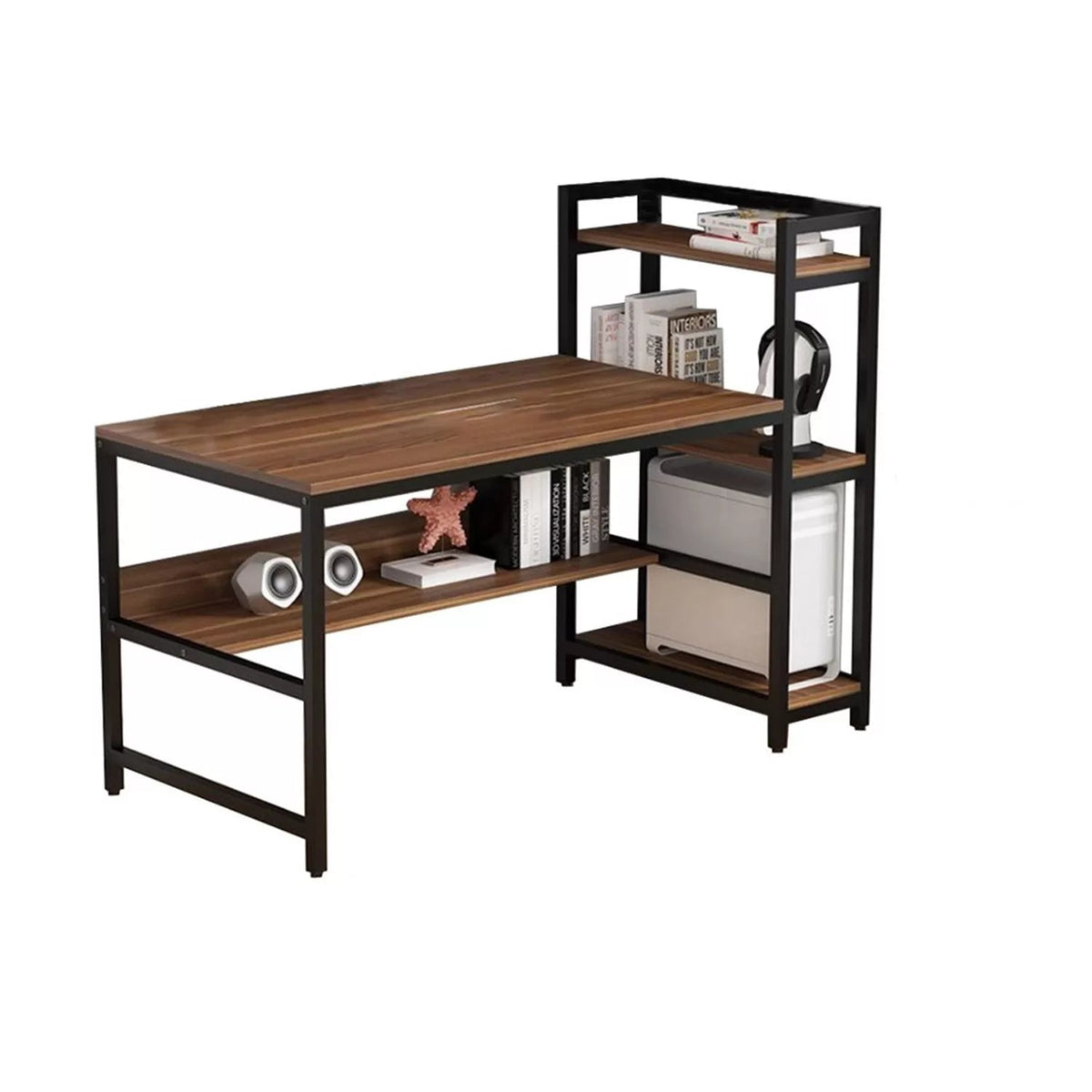 Melamine Wood Desk - MTC-038 - 110cmX150cm - Brown