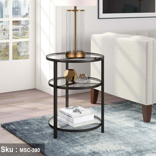 ناريو ترابيزة جانبية 55 * 45 زجاج  - اوسكار رتان