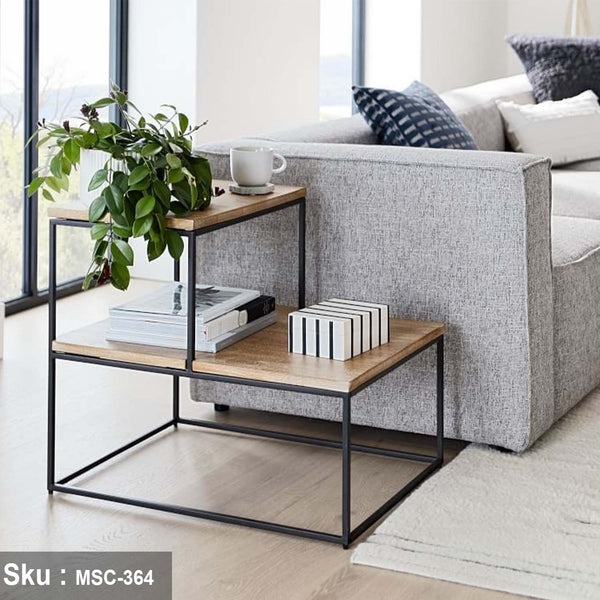 نورما ترابيزة جانبية 80 * 55 خشب MDF - اوسكار رتان