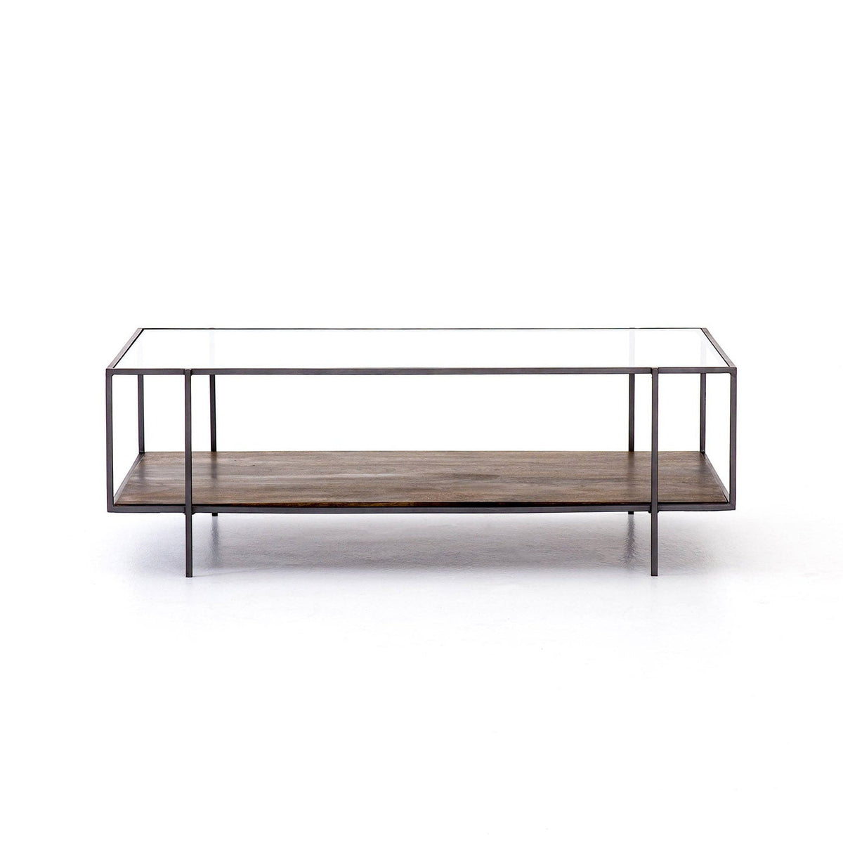Winton coffee table   110 * 50 MDF wood and glass