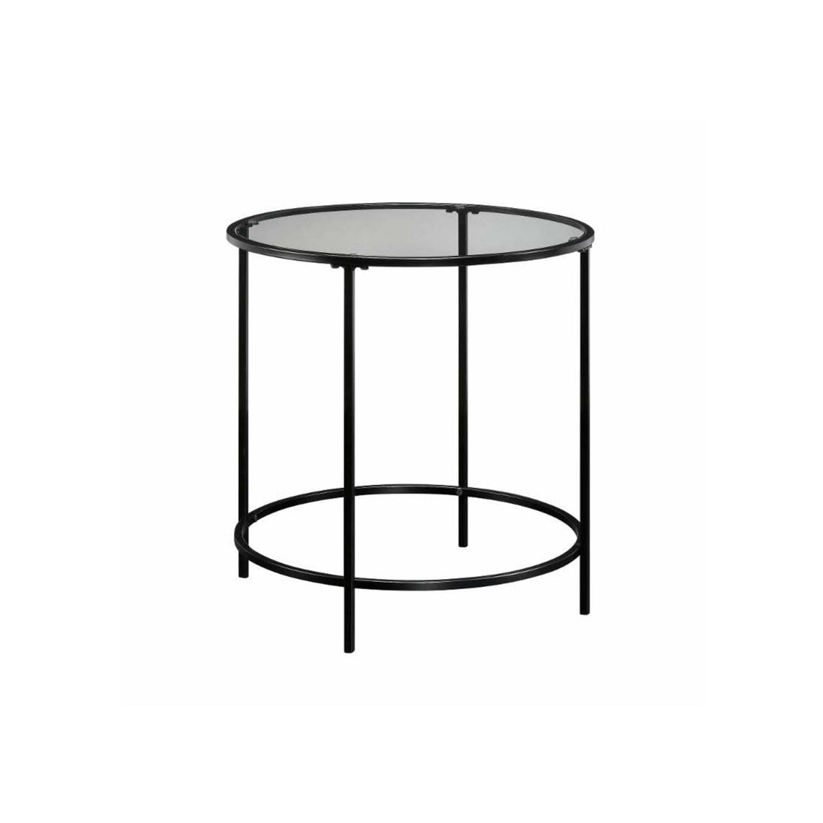 Urisa side table, iron, electrostatic black